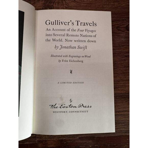 Gullivers Travels Jonathan Swift - Collectors Edition Leather 1976 - Picture 4 of 8